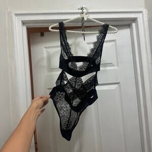 Victoria's Secret Size Small sexy cutout lingerie black NWT